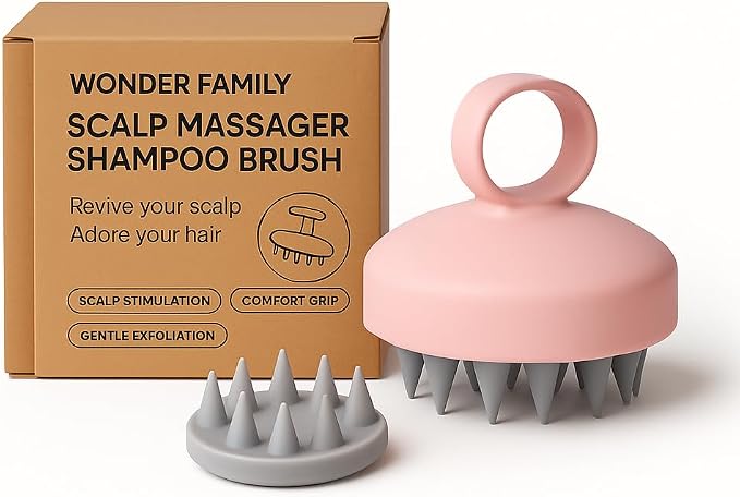 WONDER FAMILY Silicone Scalp Scrubber by WONDERFAMILY