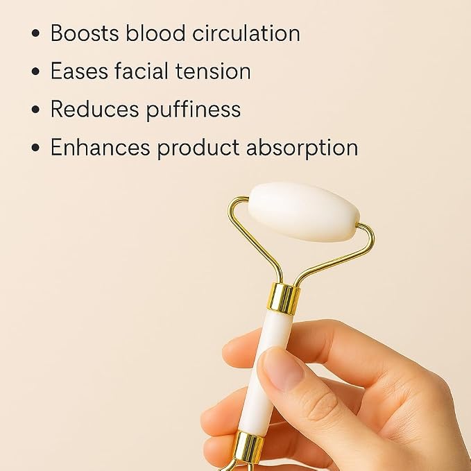 Gua Sha Facial Tool and Jade Roller Set –Anti-Aging Tools - Image 4