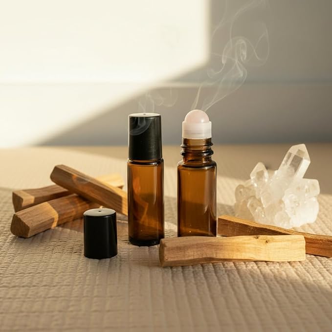 2 PCS 30ml Amber Glass Roll On Bottles - Image 3