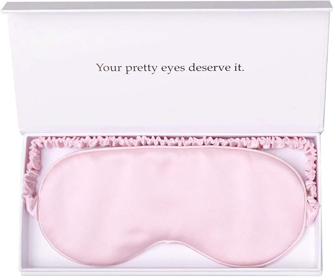Silk Sleep Mask Light Blocking Luxury 100% Mulberry 19mm Silk Eye Mask Eye by YanserSelection