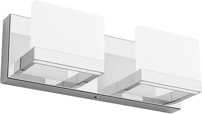 Tipace 2 Lights Modern Chrome LED Vanity Light by Tipace