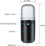 2Pack Kingsmile Facial Mister, Portable Face Mister, Cool Nano Mist Sprayer - Image 5