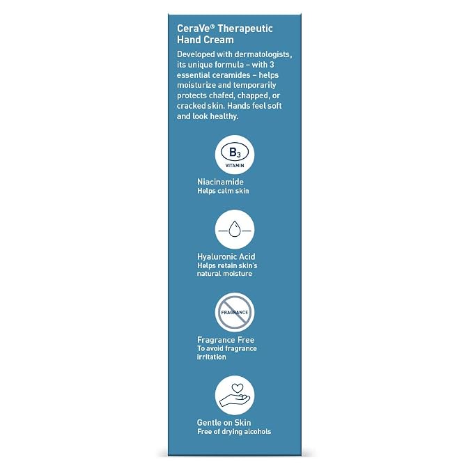 CeraVe Therapeutic Hand Cream for Dry Cracked Hands - Image 11