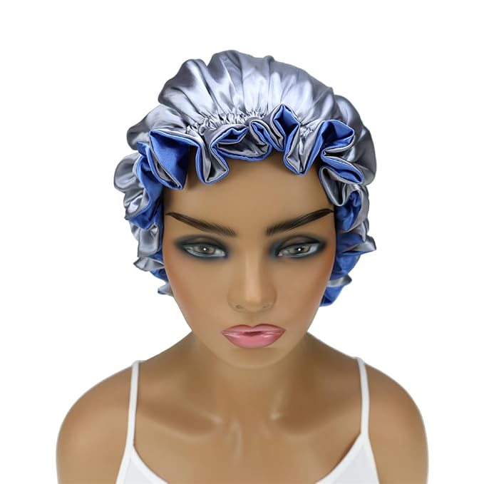 Adjustable Silk Satin Bonnet Hair Care Caps - Image 5