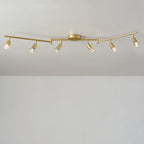 Globe Electric 57505 Payton 6-Light Foldable Track Lighting, Painted Brass - Image 5