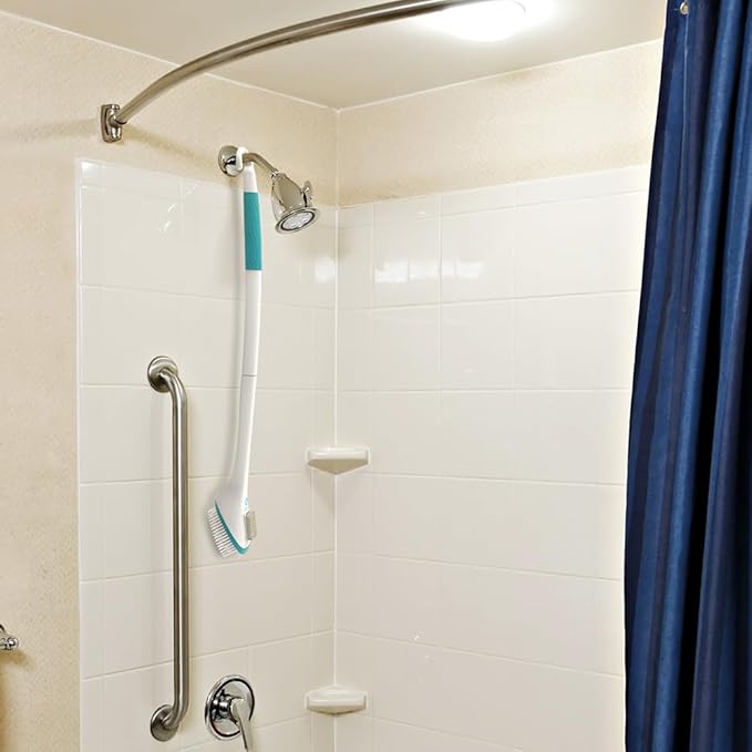Miracle Foot Brush 30" w/ Scrubbing Pumice Stone and Shower Grip Handle - Image 5