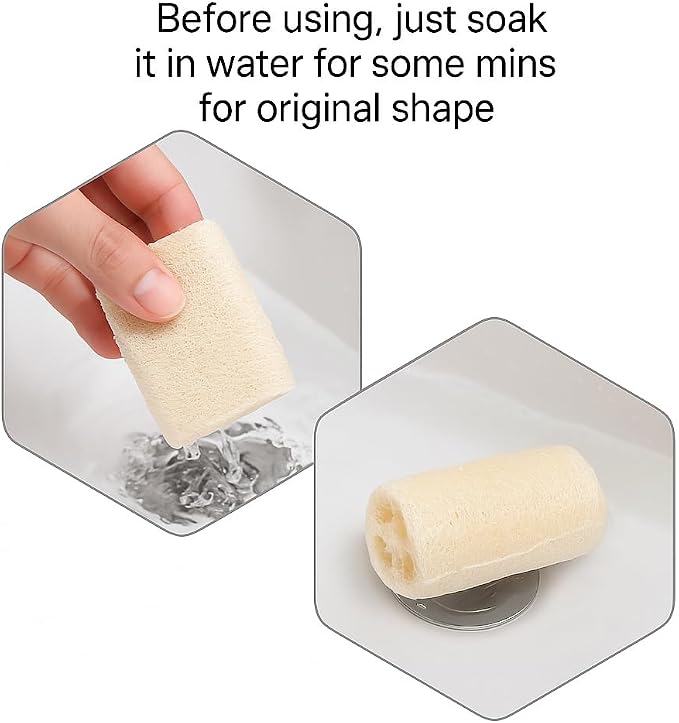 Loofah Body Scrubber Sponge 4-Pack - Image 6