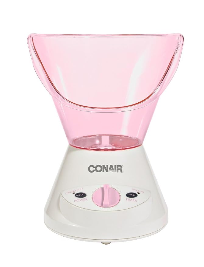 True Glow by Conair Moisturizing Mist Facial Sauna System; Pink / Cream - Image 2