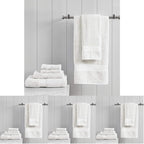 Madison Park Organic 100% Cotton Bathroom Towel Set, Hotel & Spa Quality Highly by MADISONPARK