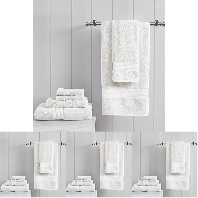 Madison Park Organic 100% Cotton Bathroom Towel Set, Hotel & Spa Quality Highly by MADISONPARK