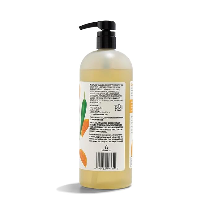 365 by Whole Foods Market, Foaming Shower Gel, Satsuma & Eucalyptus, 32 Fl Oz - Image 2