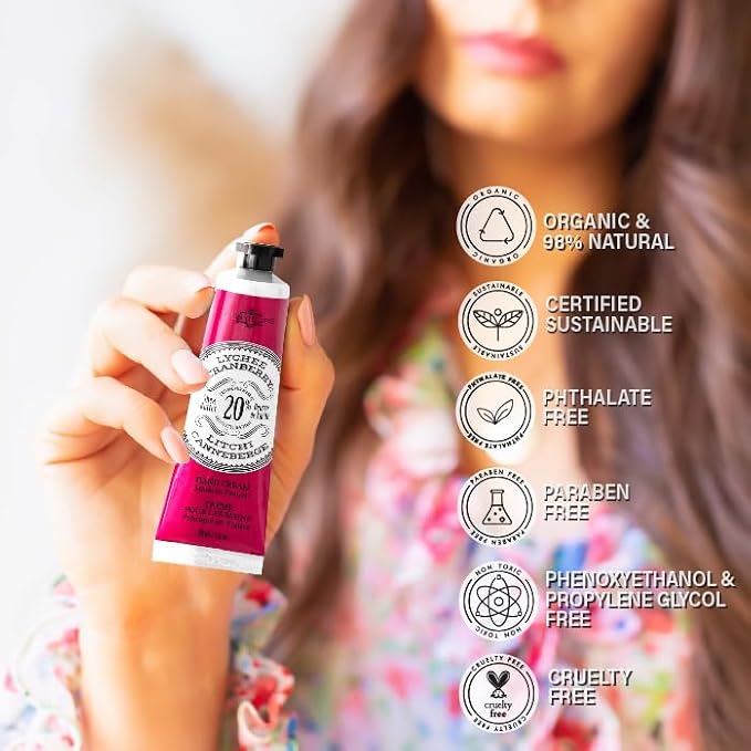 La Chatelaine 20% Shea Butter Hand Cream Travel Size, Organic Argan Oil - Image 3