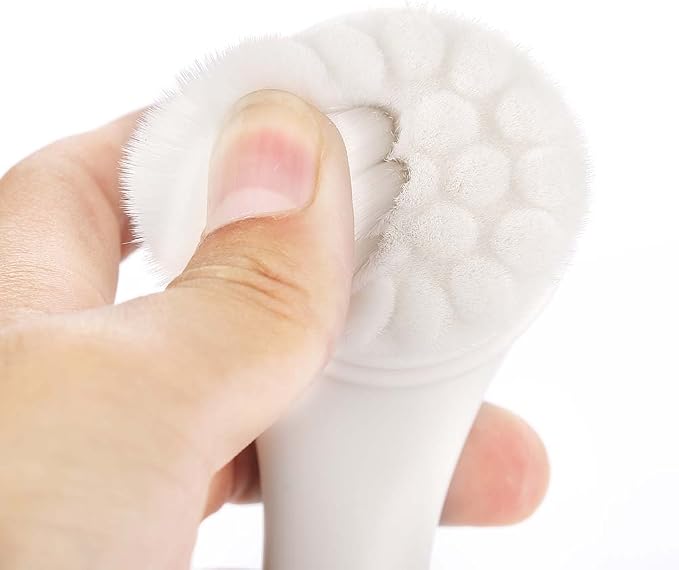 Cleansing Brush, Double Sided Clean & Exfoliating & Massage Soft, Silicon Face - Image 6