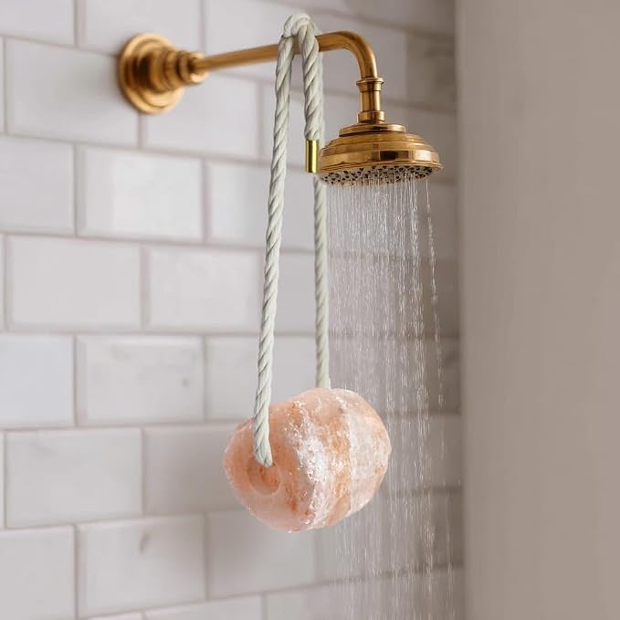 UMAID Himalayan Pink Salt Rock for Shower & Bath – Salt Buddy™ 4 lb Hanging - Image 3