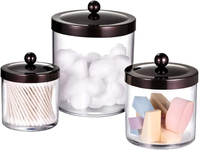 SheeChung 3-Pack Plastic Apothecary Jars - Image 7
