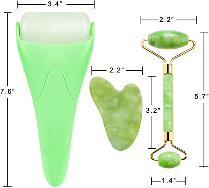 AECW 3-in-1 Natural Jade Roller and Gua Sha Set - Image 7