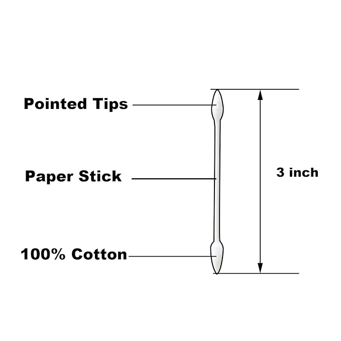 Pointed Tip Cotton Swabs, Double Precision Tips - Image 4
