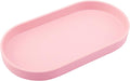 Pink Small Tray, Oval Tray for Bathtub Bathroom Vanity Items, Countertop by VCREATC-VCREATEFORCUSTOMER