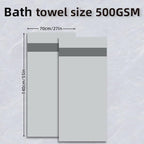 Cotton Bath Towels Set, 2-Piece Set Super Absorbent Quick Drying, Suitable - Image 2