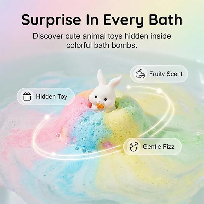 12-Piece Bath Bomb Gift Set for Kids, Bath Bombs for Kids - Image 5