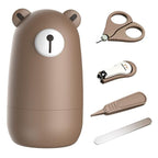 Baby Nail Clippers Set with Cute Case, Infant Fingernail and Toenail File Kit by papabear