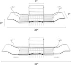BDL Bathtub Caddy Tray Expandable Bath Tub Table - Image 3