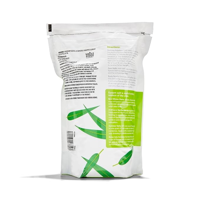 365 by Whole Foods Market, Epsom Salt Soaking Solution, Eucalyptus, 48 Ounce - Image 2