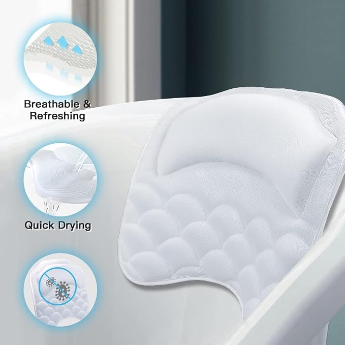 Beautybaby Bathtub Spa Pillow Bath Pillows - Image 4
