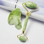 Jade Roller and Gua Sha Set, Natural Jade Stone Facial Massage Tools - Image 8