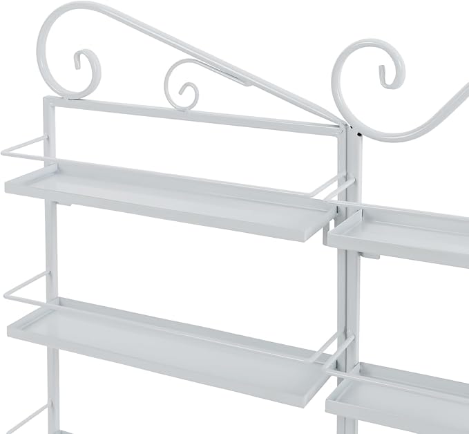 5-Tier Wall-Mounted Nail Polish Storage Racks Set of 3, Metal Cosmetic Display - Image 7