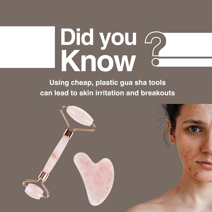 Lymphatic Drainage Ceramic Gua Sha Massage Tool, Korean Face and Body guasha - Image 2