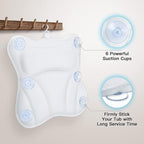 Bath Pillow for Tub Luxury Bathtub Pillow for Head and Neck 4D Air Mesh Spa - Image 6