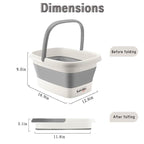 Collapsible Foot Bath Basin for Soaking Feet, Foot Soak Tub, Plastic Foot Bucket - Image 8