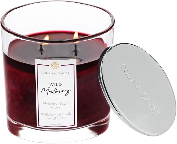 Colonial Candle Wild Mulberry Scented Candle Jar, Highly Fragranced Candles - Image 3