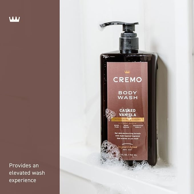 Cremo Rich-Lathering Casked Vanilla Body Wash - Image 3