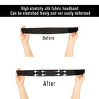 AliLeader 2Pcs Silk Headband for Making Wig Adjustable Soft Spa Headband - Image 4
