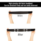 AliLeader 5Pcs Silk Headband for Making Wig Adjustable Soft Spa Headband - Image 4