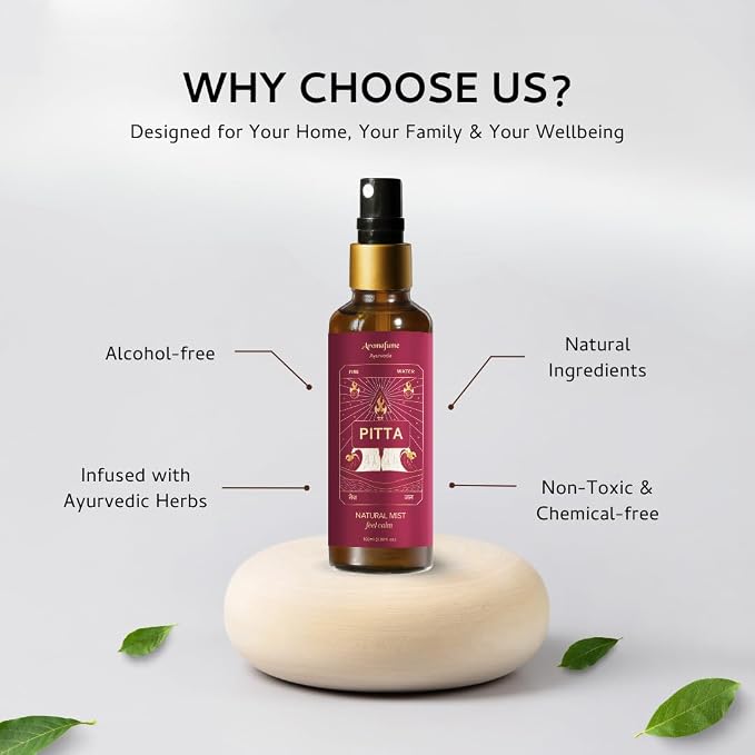 Mint & Marjoram Ayurveda Mist | Pitta Balancing Room Spray | Air Freshener | - Image 7