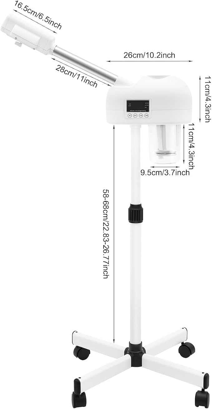 Standing Facial Steamer, Movable Pedicure Steamer Machine - Image 5