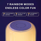 Touch Night Light Rechargeable LED Mood Lamp 7 RGB Color Ambience Lighting - Image 5