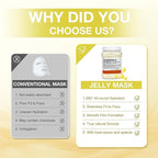 Jelly Mask for Facials Professional, Hydrating & Moisturizing Peel-Off Natural - Image 6