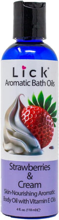 Lick Strawberries and Cream Aromatic Bath Oil by Lick