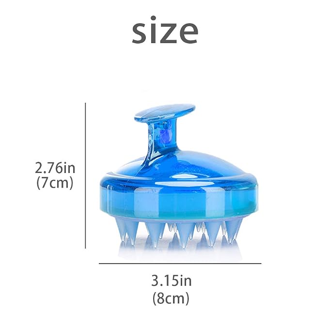 INVODA Scalp Massager Shampoo Brush Soft Silicone Bristles - Image 3