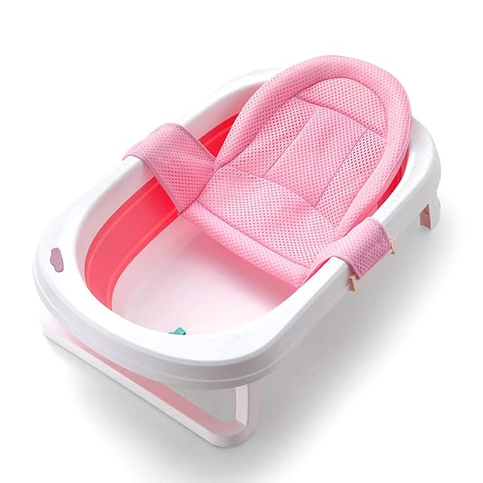 Breathable Mesh Newborn Baby Bath Mat Baby Tub Pillow Adjustable Non-Slip Bath by Unknown