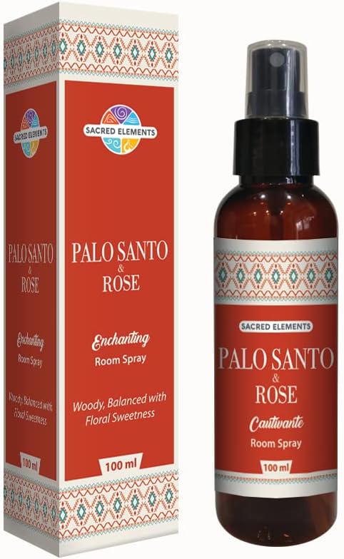 Sacred Element's Palo Santo & Rose Room Spray | Natural Purifying Mist by HEM