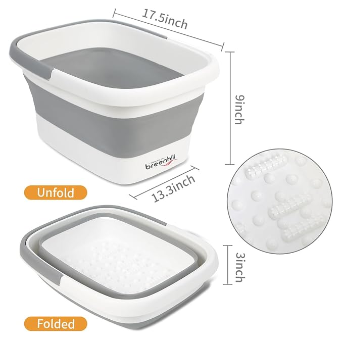 Foldable Foot Bath Basin, Collapsible Foot Soak Tub, Foot Tub - Image 2