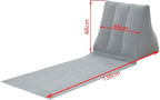 2X Inflatable Outdoor Sun Bath Beach Mat Pillows Flocking Beach Chairs - Image 4