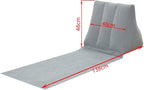 2X Inflatable Outdoor Sun Bath Beach Mat Pillows Flocking Beach Chairs - Image 4