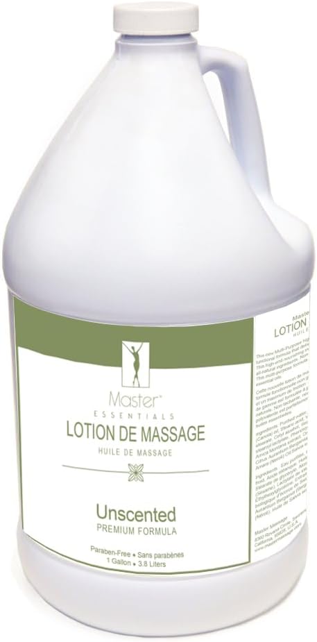 Master Massage Unscented Massage Lotion in 1 Gallon Bottle. - Image 2