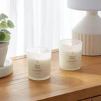 Threshold Vetiver and Moss and Black Cedar Scented Milky Glass Jar Candle - Image 2